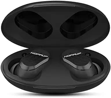 Hoppup Sync Bluetooth 5.1 Truly Wireless In Ear Earbuds With 30 Hours Total Playtime With Case, Type-C Fast Charging, Ipx4 Water & Dust Resistance, With Mic (Black)