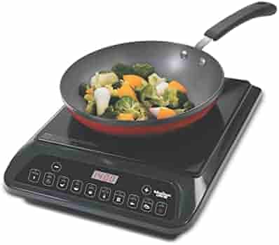 Khaitan Orfin 1400 Watt Electric Induction Cooktop For Home With Push Button (KO413, Black)