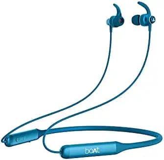 (Renewed) boAt Rockerz 335 Wireless Neckband with ASAP Charge, Up to 30H Playback, Qualcomm aptX & CVC, Enhanced Bass, Metal Control Board, IPX5, Type C Port, Bluetooth v5.0, Voice Assistant(Blue Ocean)