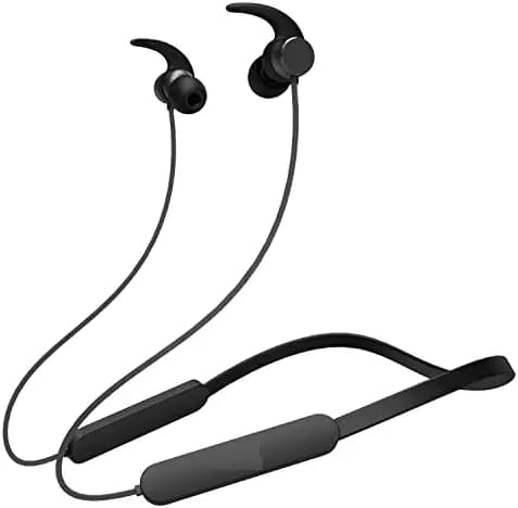 WebMedia™ Bluetooth Neckband | True Wireless Earbuds | 4Hrs Backup | AI Noise Cancellation | IP55 Rating | Fast Charging | Made in Japan (Neckband_Bluetooth)