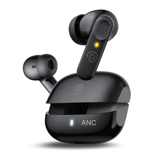 pTron Newly Launched Zenbuds 1 V2 32dB ANC TWS Earbuds, Transparency Mode, Quad Mic ENC Calls, 40H Playtime, 40ms Game/Music Modes, in-Ear Bluetooth 5...