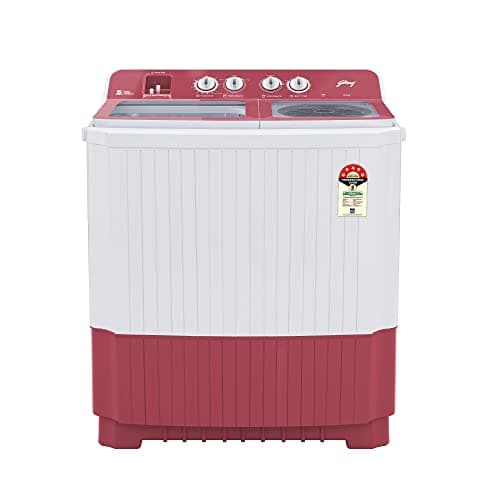 Godrej AXIS 12 Kg 5 star Semi-Automatic Top Loading Washing Machine (WSAXIS VX 120 5.0 TB3 ROPK, Royal Pink, Toughened Glass Lids)