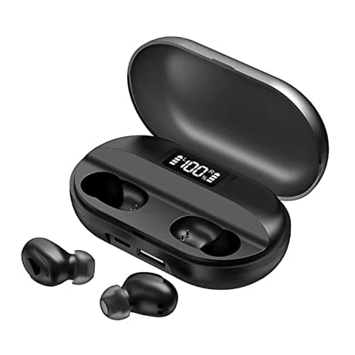 AJ CREATIVE AJ-T2 TWS Bluetooth Earbuds with 150HR Total Playtime, Deep Bass, Inbuilt Powerbank, Fast Charging, Active Noise Cancellation, Digital Display Case & Built-in HD Mic
