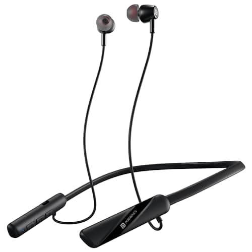 Portronics Harmonics Z10 in Ear Bluetooth Headphone with Mic, 35Hour Playtime,10mm Driver, Magnetic Earbuds, Voice Assistant, Bluetooth 5.3V, IPX4 Wat...