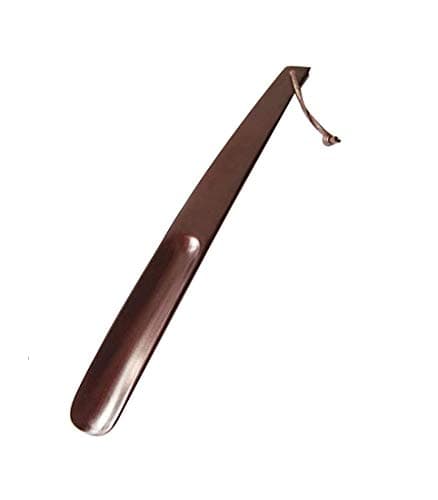 DOLPHY Wooden Shoe Horn, 15” Long Shoe Horn for Seniors, Men, Women, Kids, Long Handle Shoe Horn with Loop, Shoe Spoon/Boot Horn