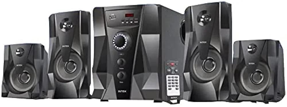 Woodley WD311| 50W Soundbar,4.1 Channel Home Theatre,Wired Subwoofer, HDMI, AUX, USB & Bluetooth, 4 Equalizer Modes, Stylish Remote & LED Display, RMS 160W (Platinum Black)