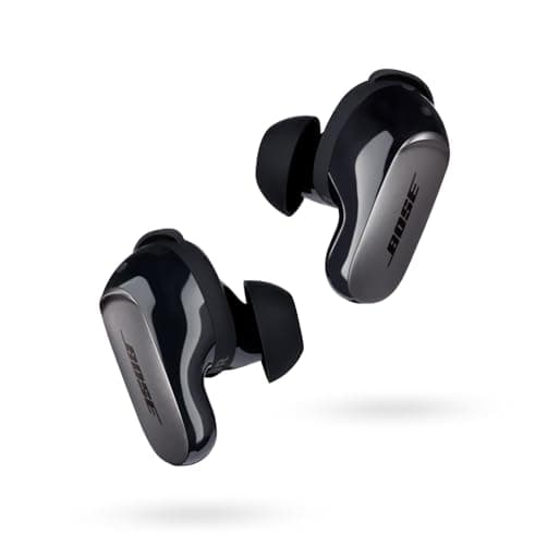Bose New QuietComfort Ultra Wireless Noise Cancelling Earbuds, Bluetooth Earbuds with Spatial Audio and World-Class Noise Cancellation, Black