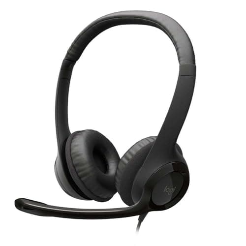 Logitech H390 USB Computer Headset with Enhanced Digital Audio and Inline Controls - Black