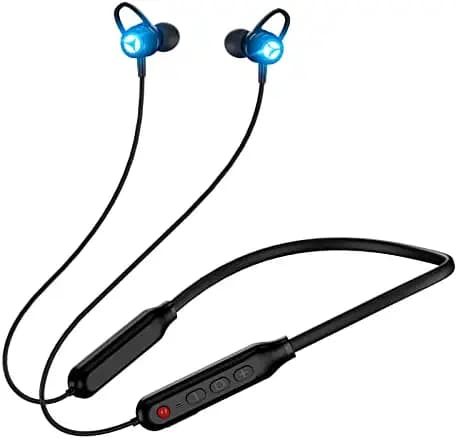 Newly Launched EDYELL® V2 Gaming Wireless Neckband/Earbuds, Less Than 60ms Latency, Upgraded Bluetooth 5.1 Technology, IPX5 Trusted Waterproof, Dedicated GAMING mode, 7 COLOR GAMING lights, Ultra-Long Playtime, Built-in Microphone with Deep Bass for sports