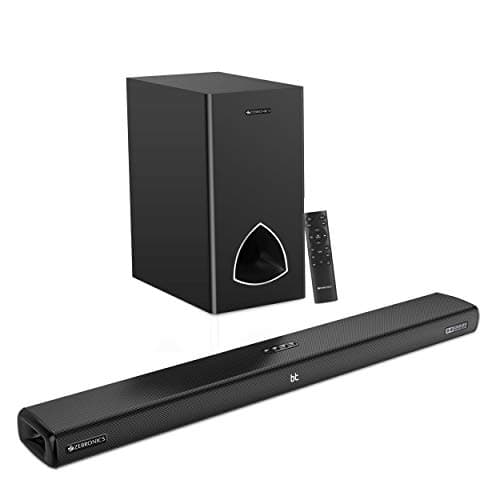 Zebronics Zeb-JUKEBAR 9001 PRO Dolby, 120W Multimedia soundbar with subwoofer Supporting Bluetooth, HDMI(ARC), Optical Input, AUX,USB, Dolby Digital P