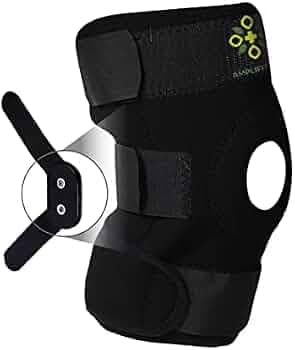 AMPLIFITPRO Cotton Adjustable Hinge Knee Brace Support For Men&Women,Open Patella,Joint Pain Relief,Workout,Arthritis,Ligament Tear(Pack Of 2) Univers...