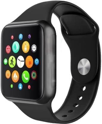 GIZ Gadget | T55 Bluetooth Calling Smartwatch | Multiple Faces 50+ | Full Touch Display | Extra Straps Black & White for Men and Women