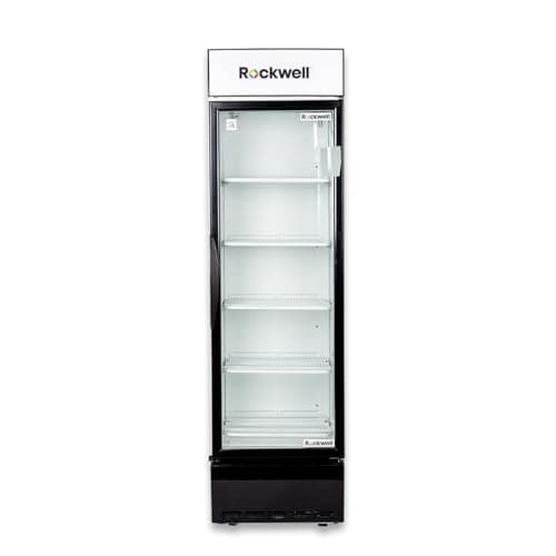 Rockwell RVC550B Visi cooler with back-lit canopy and dynamic cooling, 448 Litres, White