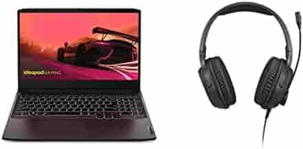 Lenovo IdeaPad Gaming 3 AMD Ryzen 5 5600H 15.6" (39.62cm) FHD IPS 120Hz Gaming Laptop 8GB/256GB SSD+1TB/ Win11 Home /NVIDIA GTX 1650 4GB/Alexa/3 Month Game Pass, 82K201Y9IN + Gaming Headset