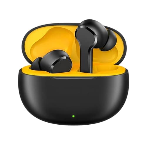 Real Me T110 Buds | 50dB Active Noise Cancellation, Hi-Res LHDC Audio, 12.4mm Dynamic Bass Driver, 6 Mic Clear Voice Calls, 51,IP55 Waterproof,TWS for...