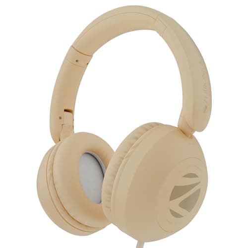 ZEBRONICS New Launch Boom Wired Headphone, Over Ear, in-Line MIC, Foldable, 1.5 Meter Cable, for 3.5mm (Mobile | Tablet | Laptop | MAC), Soft Cushion,...