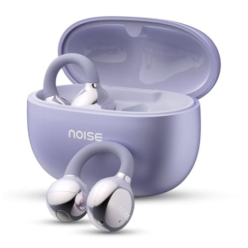 Noise Newly Launched Air Clips Wireless Open Ear Earbuds with Chrome Finish, AirWave Technology,Up-to 40H Playtime, Dual Device Pairing, Quad Mic with...