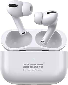 KDM A-1 Hop Pods Earbuds Voice Assistance, Hall Switch Function, Lightenning Interface, Easy Touch, Noise Cancellation