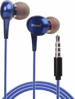 Hitage Wired Earphones with mic Super Extra Bass HB-131 Plus Wired Handsfree (Black, in The Ear) (Blue)
