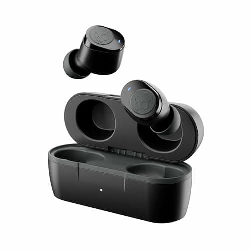 Skullcandy Jib 2 True Wireless Earbuds with 33 Hours Total Battery, IPX4 Water Resistant, Use Either Bud Solo,Secure, Noise-Isolating Fit & Call, Track and Volume Control (True Black)