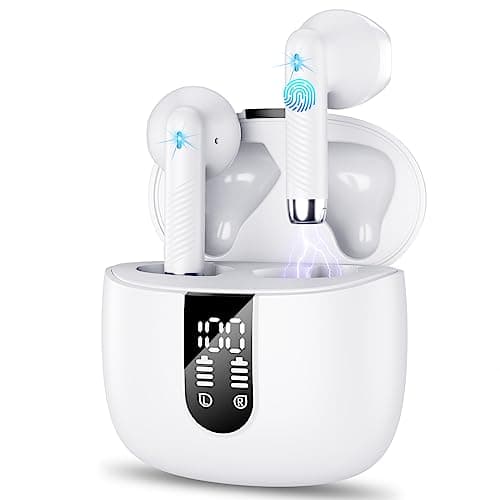 Wireless Earbuds, Bluetooth 5.3 Headphones in-Ear with CVC8.0 Noise Cancelling Mic, 40H Bluetooth Ear buds with 14.2mm Driver Stereo, Wireless Earphon...