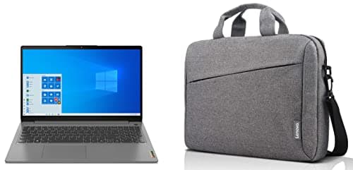 Lenovo Ideapad 3 AMD Ryzen 5 5500U 15.6" (39.62cm) FHD Thin & Light Laptop (8GB/512GB SSD/Windows 11/Office 2021/Backlit Keyboard/Arctic Grey/1.65Kg) & Casual Laptop Briefcase T210 Grey