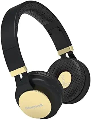 Honeywell Suono P10 Bluetooth V5.0 Wireless On Ear Headphone with mic, Upto 10H Playtime, 40mm Drivers, Padded Ear Cushions, Integrated Controls, Deep Bass, IPX4, 3.5mm AUX, Voice Assistant Enabled