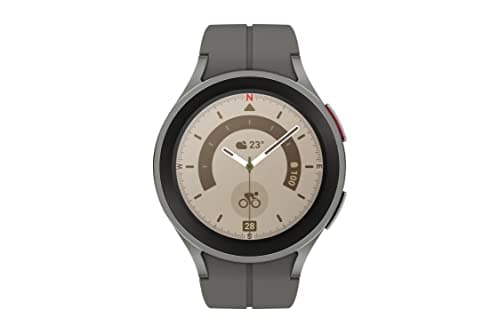 (Renewed) Samsung Galaxy Watch5 Pro LTE  (45 mm, Gray Titanium, Compatible with Android only)