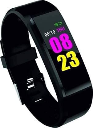 Mi Sports Function ID115 Mens Smartwatch, Touch Screen Smart Phone Watch Bluetooth Activity Tracker M3 Fitness Band for Mens, Kids, Girls and Boys - Black