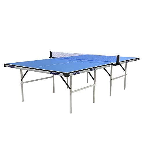 Bronx Regular Table Tennis Table with 18 mm Both Side Laminated Blue top (2 TT bat, 3 Balls and 1 Cover)