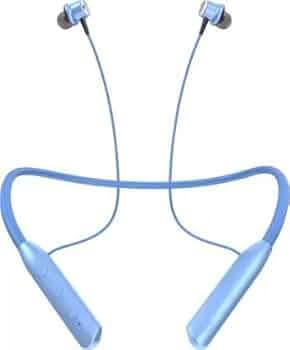 Nu Republic Pulse Metal Bluetooth Headset with Upto 50 hrs Playtime, ENC, Fast Charging, Dual Pairing (Blue)