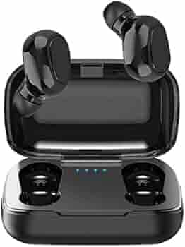 VALSH®TWS-L21 Earbuds with Wireless Charging Case Earbuds Bluetooth Headset Bluetooth Headset (Black)