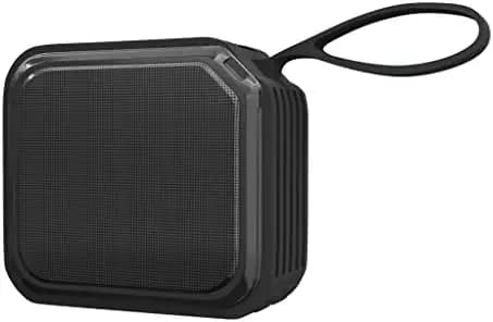 (Renewed) Amazon Basics Bluetooth Speaker, 5W Sound, TWS Mode, Powerful Bass, IPX6 Waterproof, Up to 19 hrs Playtime*, MicroSD Card, AUX and USB Input Support and Noise Cancelling Mic, 1-Year Warranty (Black)
