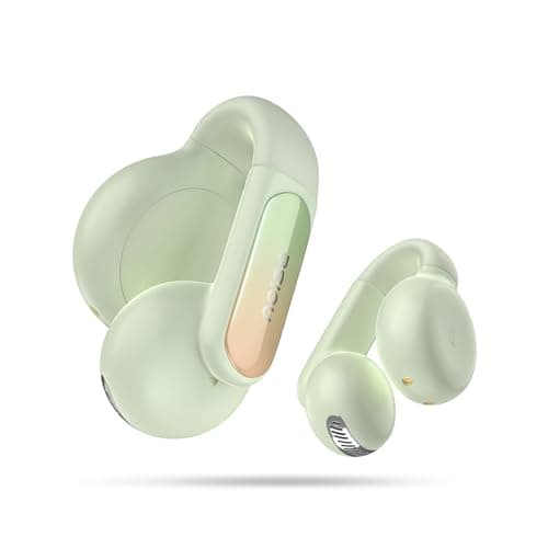 Noise Newly Launched Air Clips 2 Wireless Open Ear Earbuds with Clip Design, AirWave™ Technology,Up-to 40H Playtime, Dual Device Pairing, Quad Mic with ENC,12mm Driver,BTv5.3 (Frost Green)