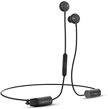 ZEBRONICS Zeb-Aika+ Wireless in-Ear Neckband Earphone with BT 5.0, Dual Pairing, Call Function, Magnetic Earpiece, Call/Media Controls, with Mic, Braided Cable (Gray), 31.4 x 10.2 x 17.2 Centimeters