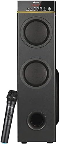 Zoook Dominator 80W Bluetooth Tower Speaker with USB, FM, Bluetooth/Remote Control/Home Theatre/Party Speaker/Extreme Bass/Latest Bluetooth 5.1/5.25" Subwoofer, Black