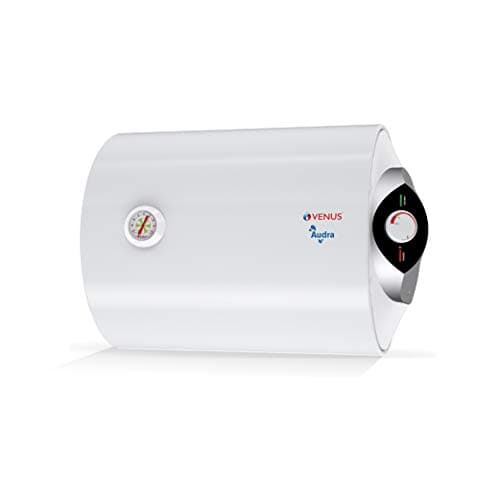 VENUS Audra 15AH 15-Litre (White) Water Heater | Porcelain Enamelled Glass Lined Tank | Horizontal Water Heater | BEE Star Rating - 3 Stars:ISI | Free...