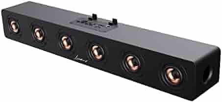 LANDMARK LM TBS7041 GOD of BASS Wooden Finish 30W Wireless Bluetooth Soundbar with Buit-in Mic, Bombastic Sound, Supporting Bluetooth/Aux/USB/TF - Black