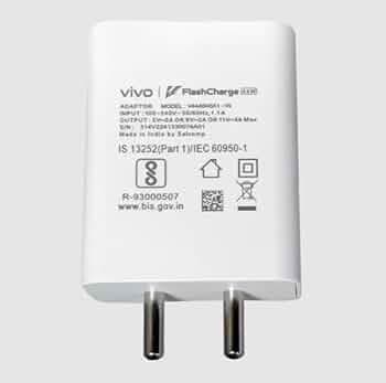 Vivo Original Charger 44W Flash Charger Adapter Fast Charging for Your Devices Vivo White