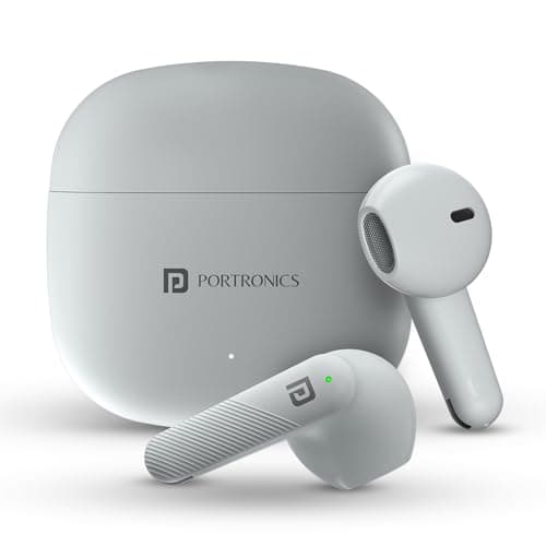Portronics Harmonics Twins S18 in Ear TWS Earbuds with 30H Playtime, in Built HD Mic, Game/Music Mode, 13mm Dynamic Driver, Low Latency, Touch Control...
