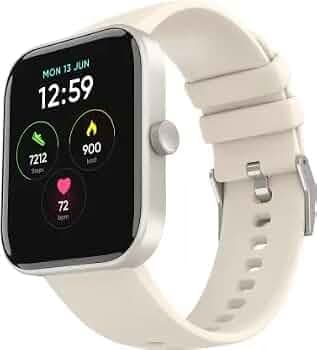 (Refurbished) Mivi Model E with 1.69" Display, 7-Day Battery Life, Spo2, Heart Rate Monitor. Smartwatch (Grey Strap, Regular)