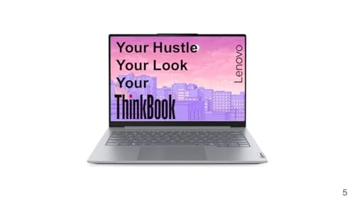 Lenovo ThinkBook 14 Intel Core 5 210H 14th Gen (16GB/512GB SSD/DOS/Fingerprint Reader) 14" WUXGA IPS 300 Nits Antiglare Thin & Light Laptop/Aluminium ...