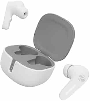 Zebronics Sound Bomb 7 Bluetooth TWS in Ear Earbuds with 40H Playtime, ENC Mic, Rapid Charge, Upto 50ms Gaming Mode, Flash Connect, Voice Assistant, Smooth Touch Control, BT v5.2, Type C (White)
