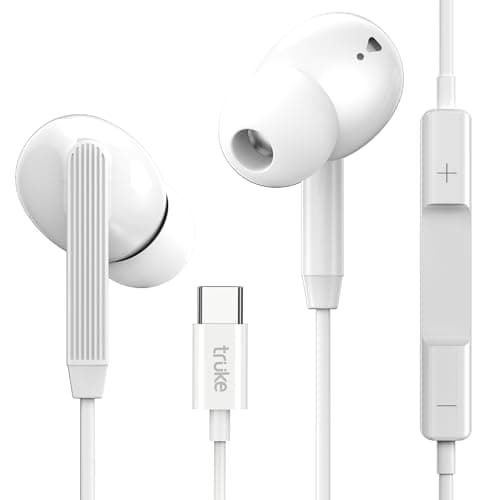 truke Bass 1 in-Ear Wired Earphones with Type-C Connector, 13mm Titanium Drivers, Deep High Bass, in-Line Music & Call Controls, Built-in Mic for Crys...