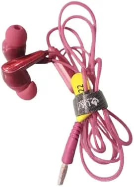 in-Ear Wired Earphones with Mic, 3.5mm Audio Jack (Pink)