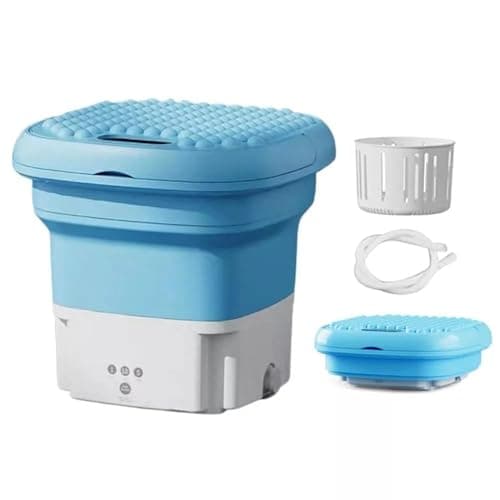 Pitinxa Portable Washing Machine, 16L Upgraded Mini Washer with Spin Basket Laundry Machine, 3 Cleaning Modes Suitable for Small Clothes, Foldable Des...
