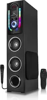 Rock More RM - 2107 55 W Bluetooth Tower Speaker (Black, 2.1 Channel)