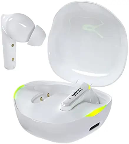 UBON Wireless Earbuds Bluetooth Headphones Air Shark BT-285, v5.0 Bluetooth Earphone with TWS Function, Up to 20 Hours Playtime, Type-C Fast Charging, Touch Controls & Noise Isolation