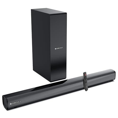ZEBRONICS Juke BAR 3903 Soundbar, 80 Watts, Virtual 5.1 Surround, Dual Driver Soundbar, 4.5"" Subwoofer, Bluetooth | HDMI (ARC) | Optical | USB | AUX