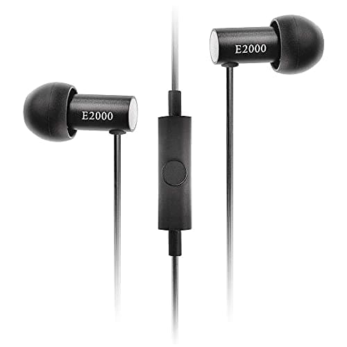 Final Audio E2000C in Ear Isolating Earphones with Smartphone Controls and Microphone - Black Aluminium
